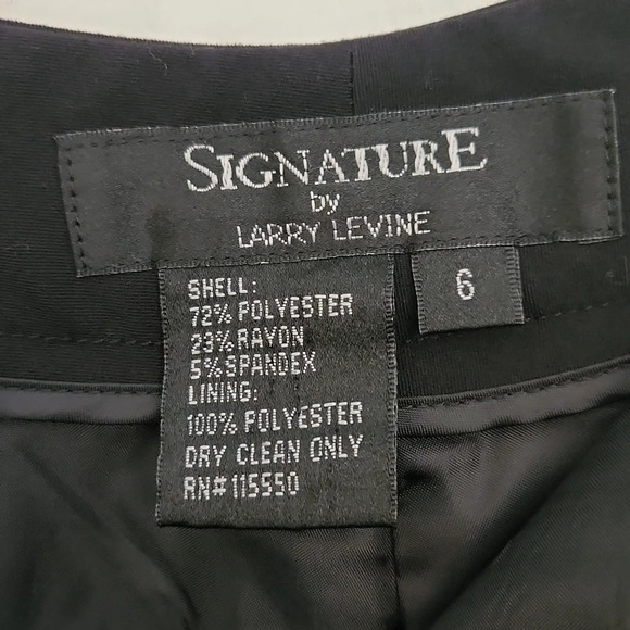 Signature by Larry Levine Women’s High-Rise Black Dress Pants - Picture 14 of 14